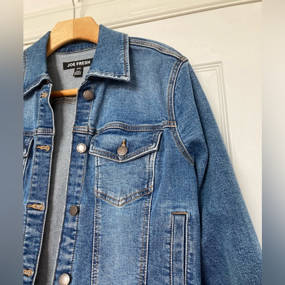 New Joe Fresh denim jean jacket, size M - Picture 5 of 10